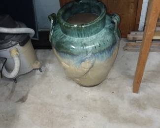 Large pottery floor vase 