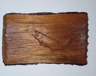 Wood carved wall hanging 