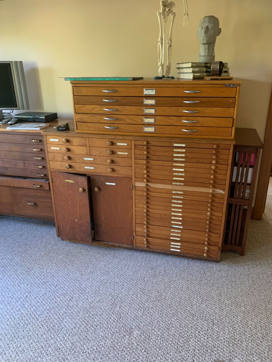Art studio cabinets