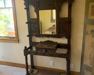 Antique Hall Tree