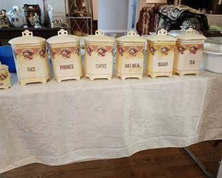 Rare set of vintage Coronet cannisters