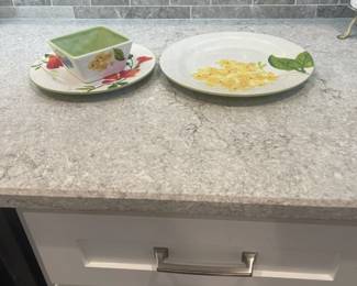 Cute dishware in splashy bright florals