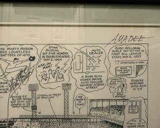 St. Louis Cardinals signed sketch.