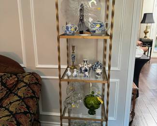 Delph pieces and mid-century modern dishware.