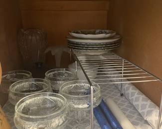 Crystal candle holder/ vases.