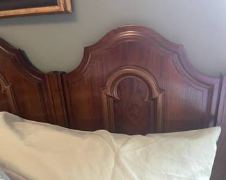 Another closeup of king bedframe.