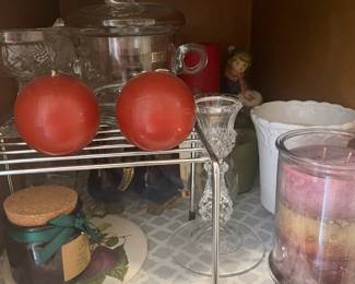 Close up of home decor items.