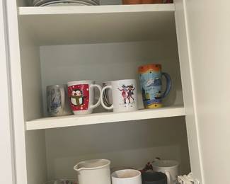 An assortment of mugs and cups