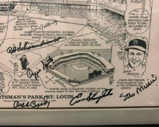 St. Louis Cardinals signed sketch.