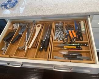 Knives and misc kitchen utensils