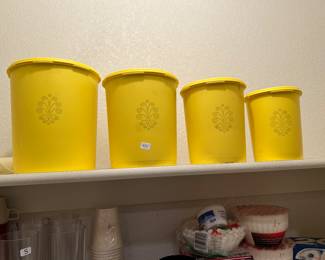 Vintage Tupperware canisters