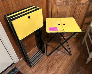 Very cool 1930s portable snack trays