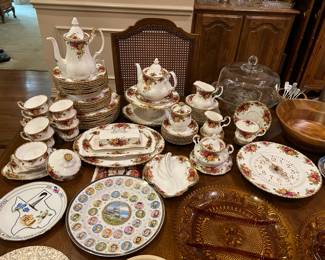 Royal Albert "Country Roses" China, lots of pieces priced separately