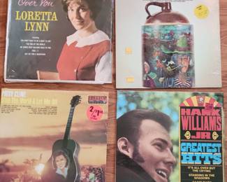 Country albums - Hank Williams , Loretta Lynn etc