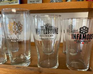 Austin and Cedar Park Brewery Glasses