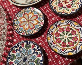 Bohemian ceramic coasters