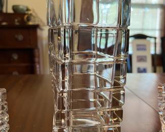 Tall Rosenthal crystsl vase