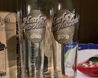 Harley Davidson beer glasses