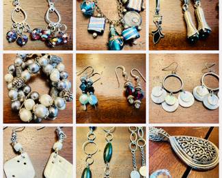 Large Collection of costume jewelry featuring necklaces, bracelets, rings and earrings at our Estate Sale in South Hadley Massachusetts this Sunday, July 14!