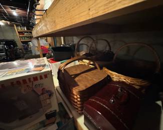 Baskets at South Hadley Estate Sale in Massachusetts MA