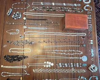Costume jewelry necklaces earrings and bracelets in S Hadley MA