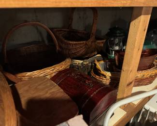 Baskets at South Hadley Estate Sale in Massachusetts MA