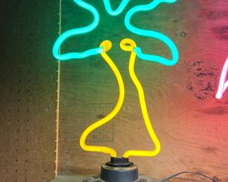 Tropical palm tree neon light for man cave or She Shed