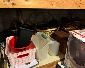 Baskets at South Hadley Estate Sale in Massachusetts MA