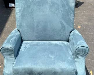 CT677Study Blue Recliner