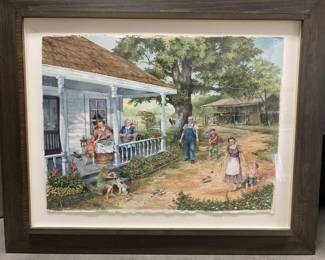 CT601Family Farm Painting