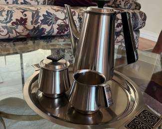 stainless MCM tea set