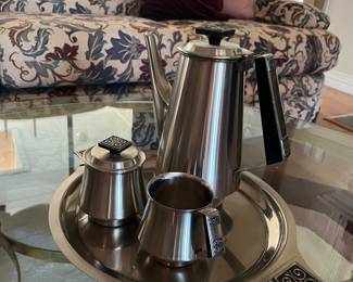 stainless MCM tea set