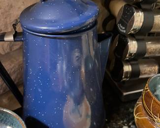 enamel coffee pot