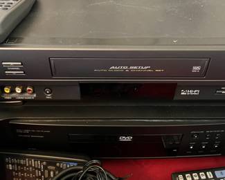 VCR and DVD players
