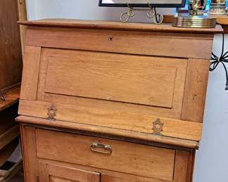 Antique primitive secretary