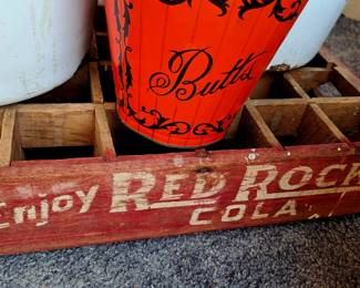 "Enjoy Red Rock Cola" wood soda case