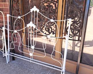 Much cast iron. Cast iron beds