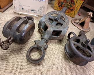 Vintage pulleys 