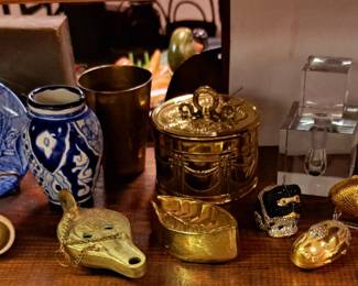 Solid brass figurines 