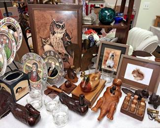 Hand carved wood items