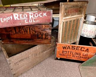 Wood advertising boxes