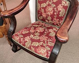 Vintage mahogany parlor chair