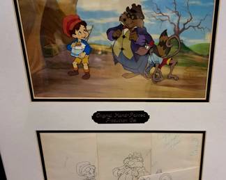 Large selection of Disney cels-many having the original drawings with them!!