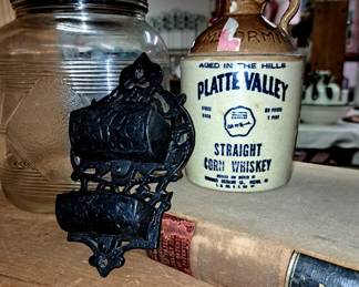 "Platte Valley StraightCorn Whiskey"  jug