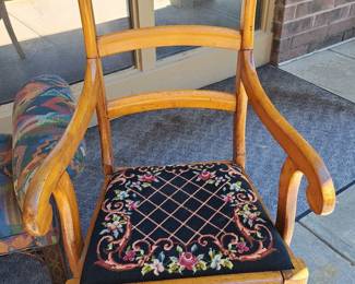 Antique Victorian commode armchair