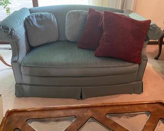 Sofa and Love Seat - Blue Velvet 