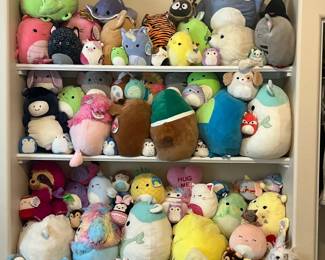 Assortment of Squishmallow plush toys