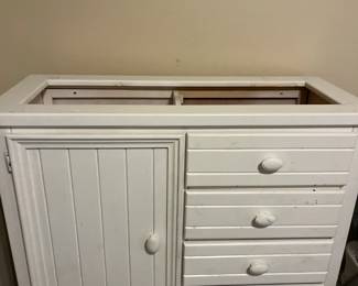 Project piece! White dresser as found.