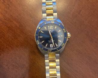 Men’s TAG HEUER FORMULA 1 Quartz Blue Dial with two tone band.
