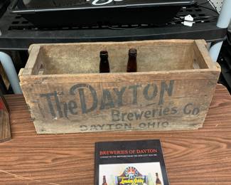 Rare The Dayton Breweries Co. Box, Book and 2 bottles